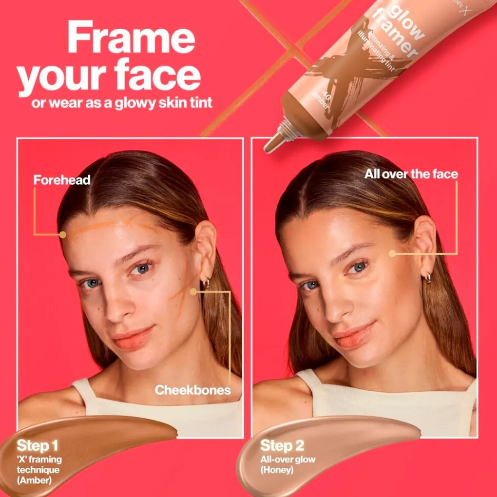 Max Factor Foundation>Glow Framer 30 Hazel Bronzing & Illuminating Tint
