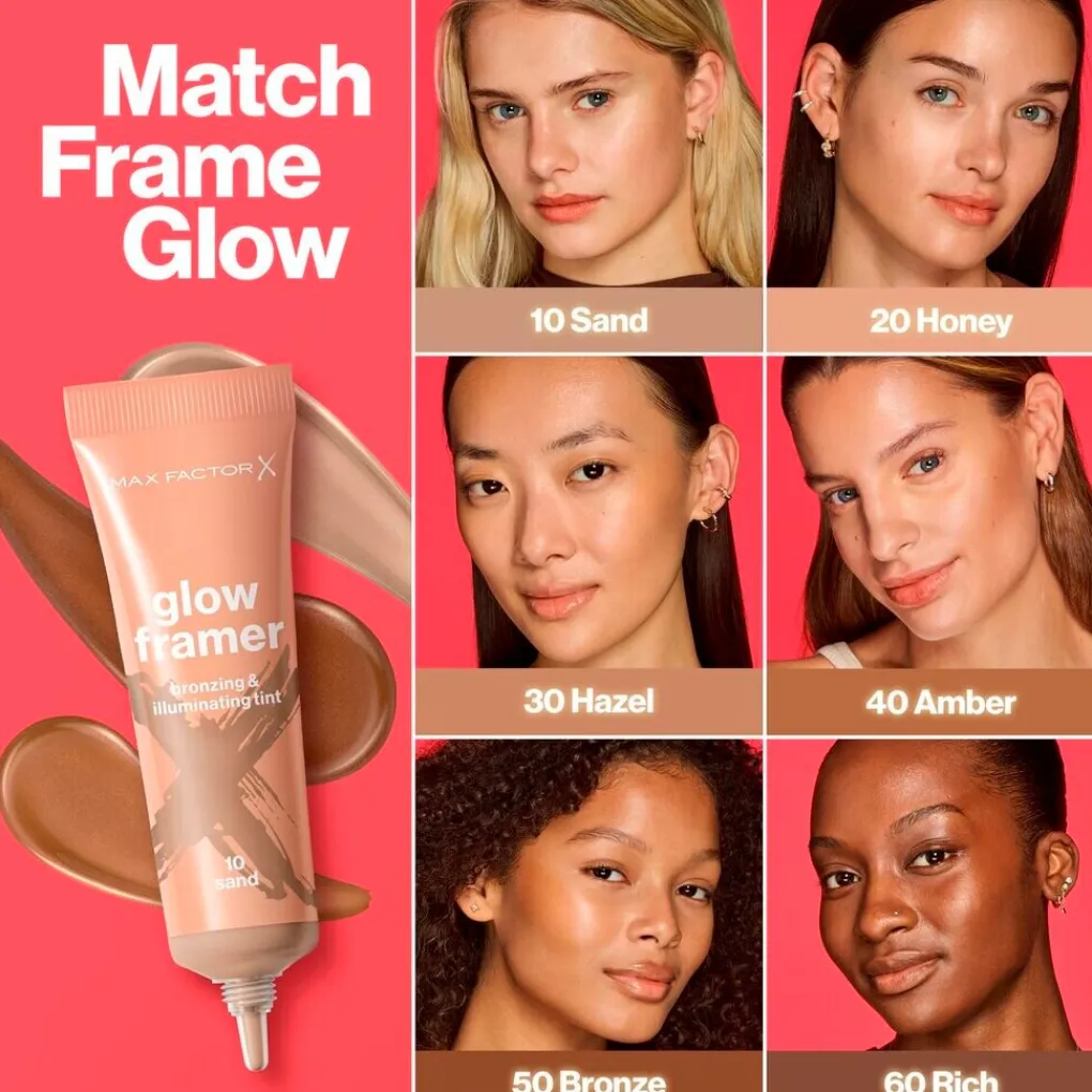 Max Factor Foundation>Glow Framer 10 Sand Bronzing & Illuminating Tint