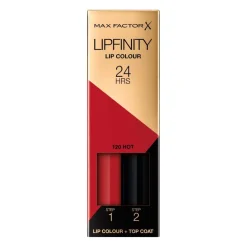 Max Factor Lipmake-Up>Lipfinity Lip Colour 120 Hot 2-Step Longlasting Lipstick