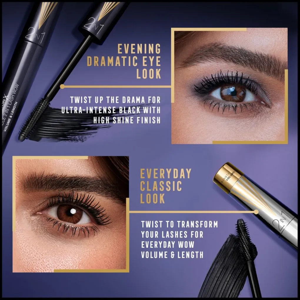 Max Factor Mascara>Masterpiece 2-in-1 Lash Wow Midnight Black Mascara