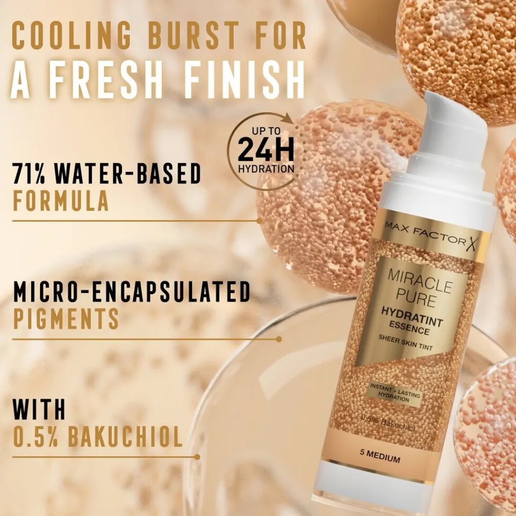 Max Factor Foundation>Miracle Pure 7 Deep Hydratint Essence Foundation