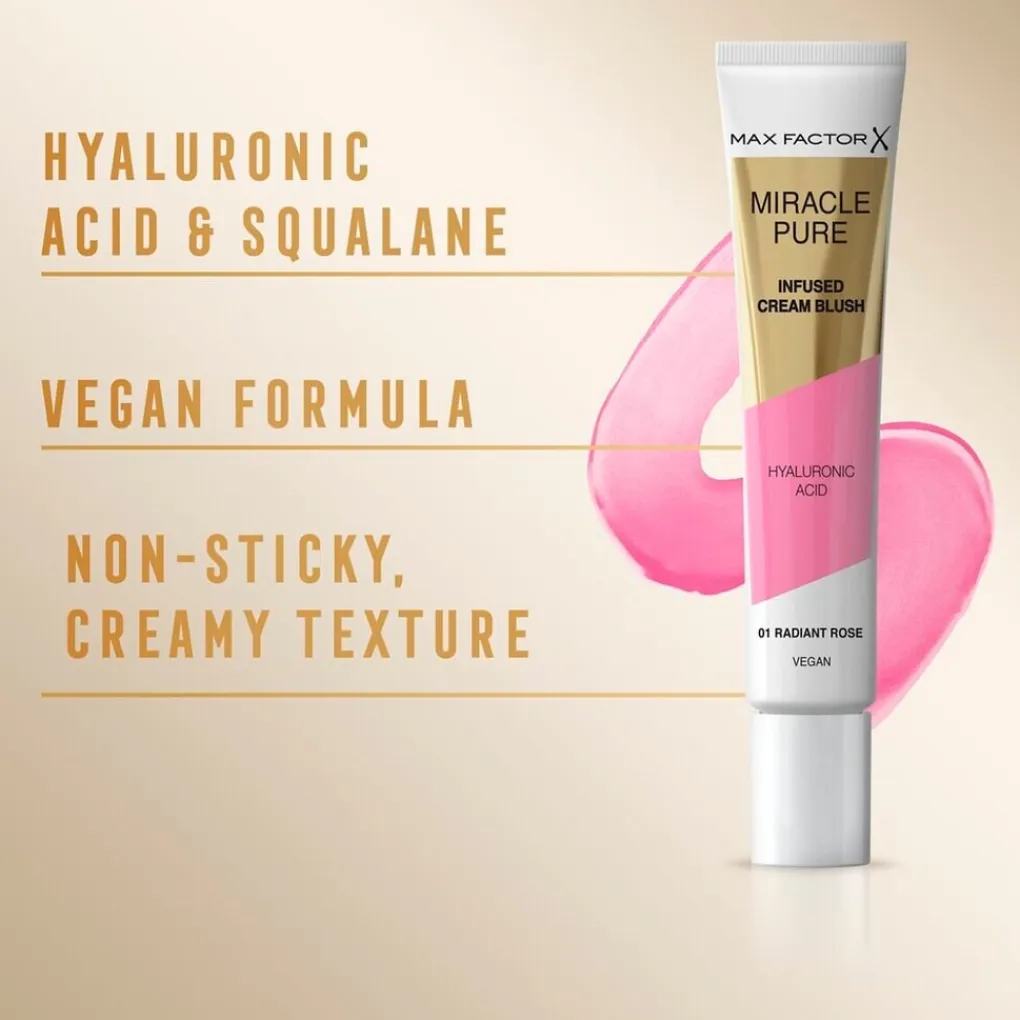 Max Factor Blush>Miracle Pure 001 Radiant Rose Infused Cream Blush