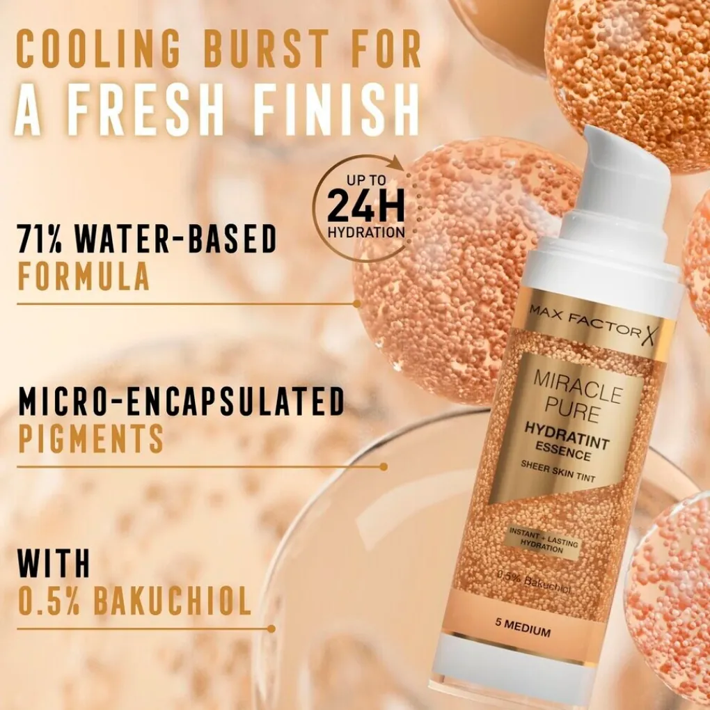 Max Factor Foundation>Miracle Pure 2 Fair-Light Hydratint Essence Foundation