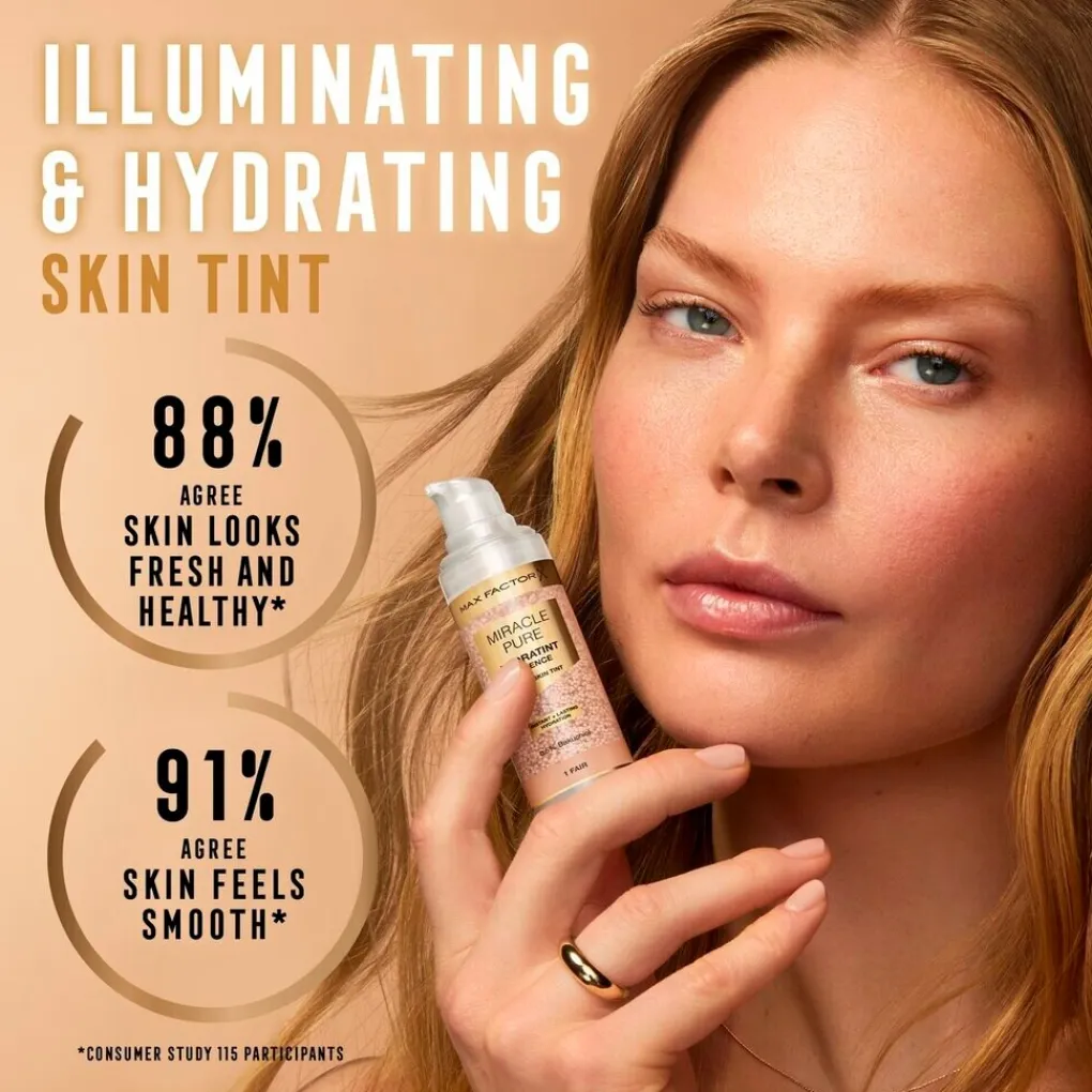 Max Factor Foundation>Miracle Pure 2 Fair-Light Hydratint Essence Foundation