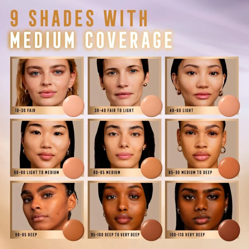 Max Factor Foundation>Miracle Pure Skin Reset 60-80 Light to Medium 2-in-1 Serum Foundation