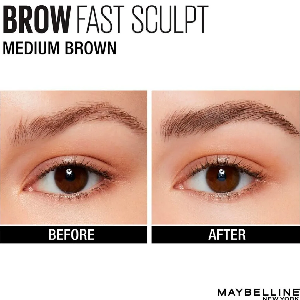Maybelline Wenkbrauw Make-Up>New York Brow Fast Sculp 04 Medium Brown Wenkbrauwmascara