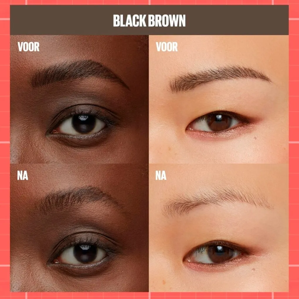 Maybelline Wenkbrauw Make-Up>New York Build-A-Brow 262 Black Brown Wenkbrauwpotlood en -Gel