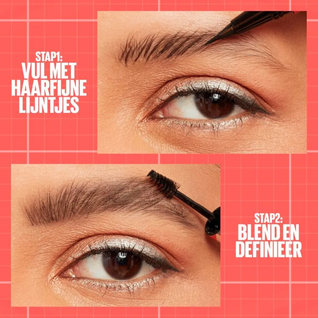 Maybelline Wenkbrauw Make-Up>New York Build-A-Brow 262 Black Brown Wenkbrauwpotlood en -Gel