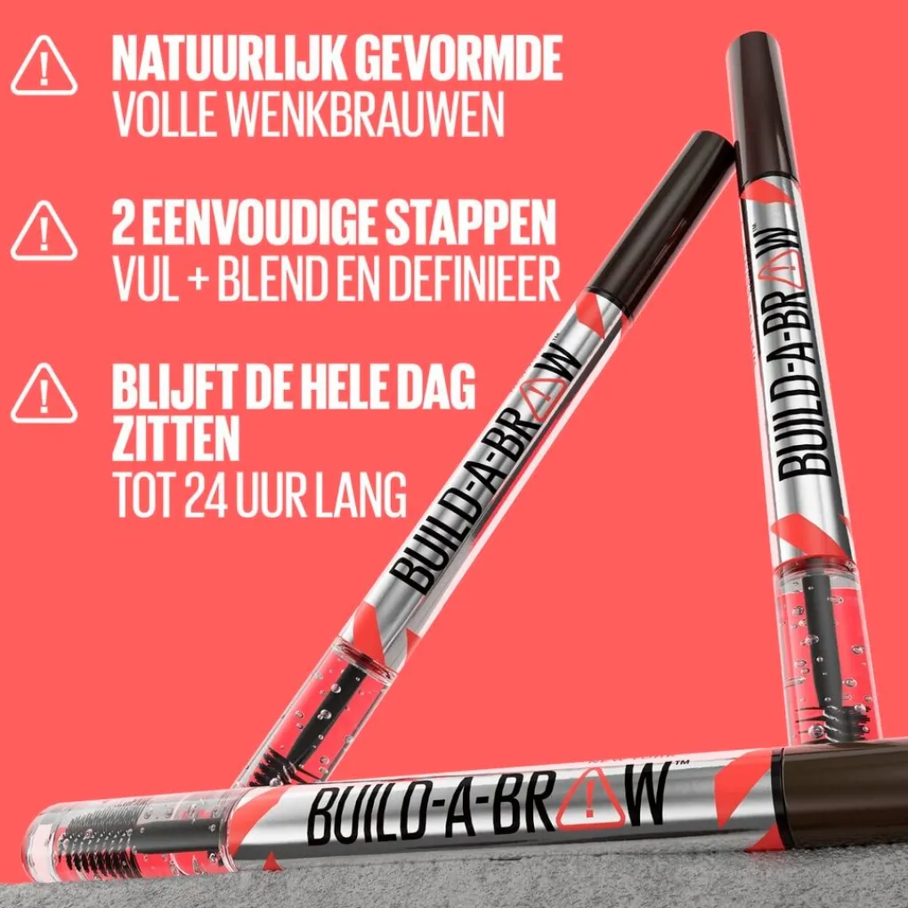 Maybelline Wenkbrauw Make-Up>New York Build-A-Brow 262 Black Brown Wenkbrauwpotlood en -Gel