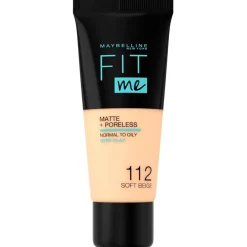 Maybelline Gezichtspoeder|Foundation>New York Fit Me Matte & Poreless 112 Soft Beige Foundation