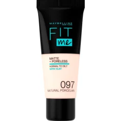 Maybelline Gezichtspoeder|Foundation>New York Fit Me Matte & Poreless 97 Natural Ivory Foundation