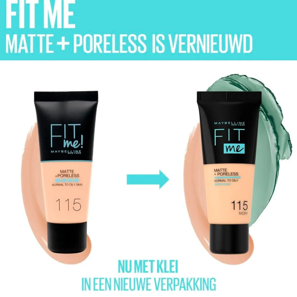 Maybelline Foundation>New York Fit Me Matte & Poreless 100 Warm Ivory Foundation