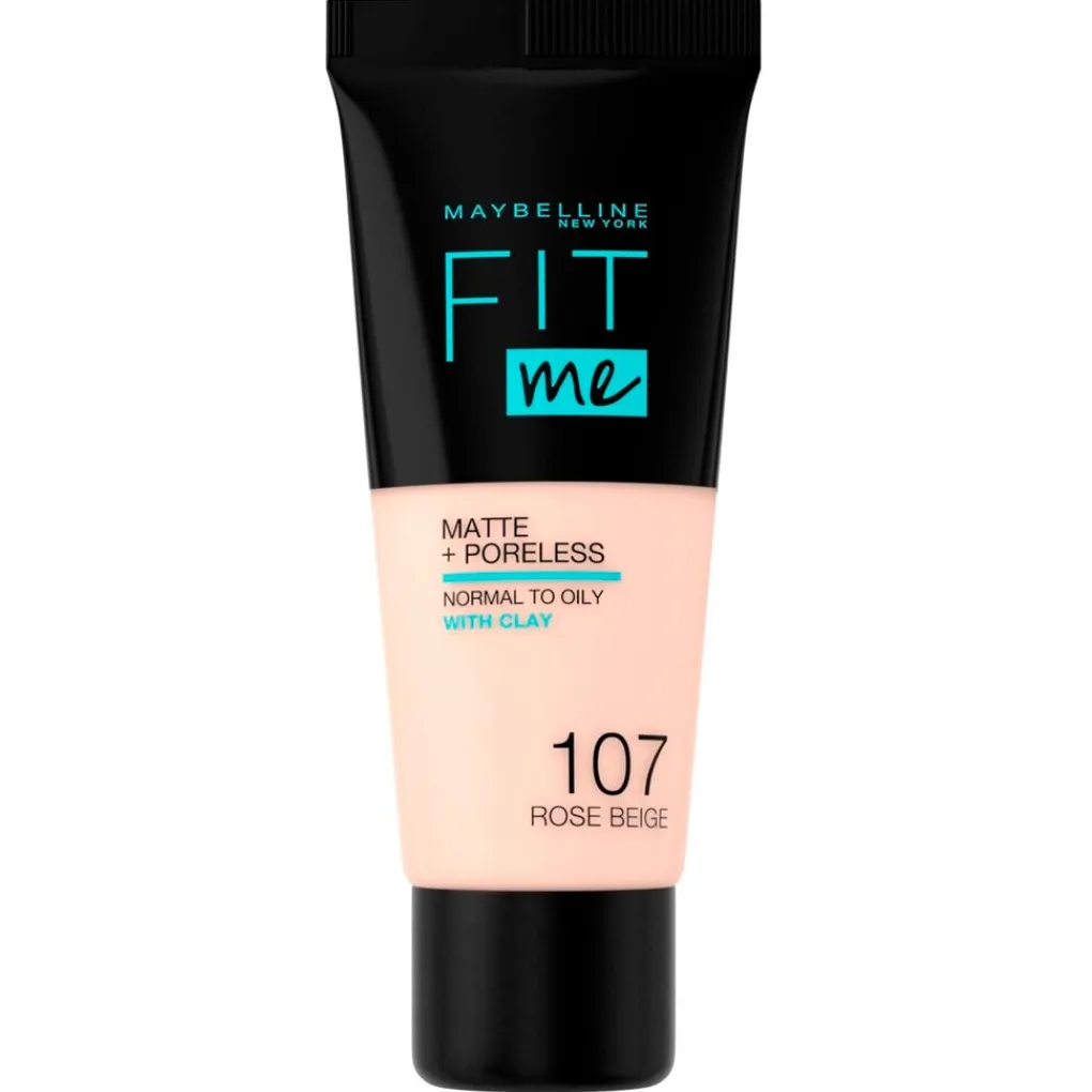 Maybelline Foundation|Gezichtspoeder>New York Fit Me Matte & Poreless 107 Rose Beige Foundation