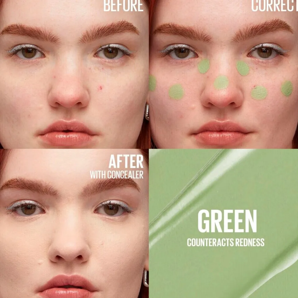 Maybelline Concealer>New York Instant Eraser Green Color Correcting Concealer