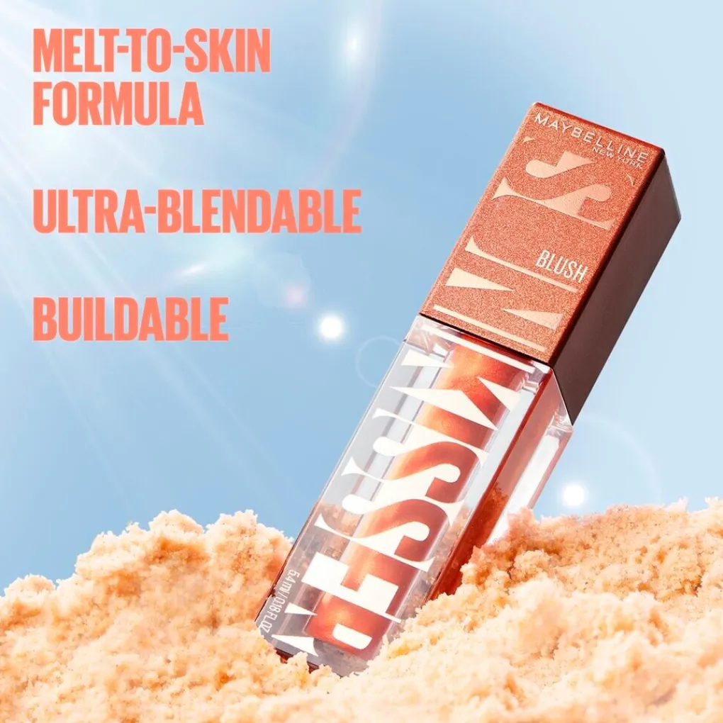 Maybelline Blush>New York Sunkissed 8 Shades On Liquid Glow Blush
