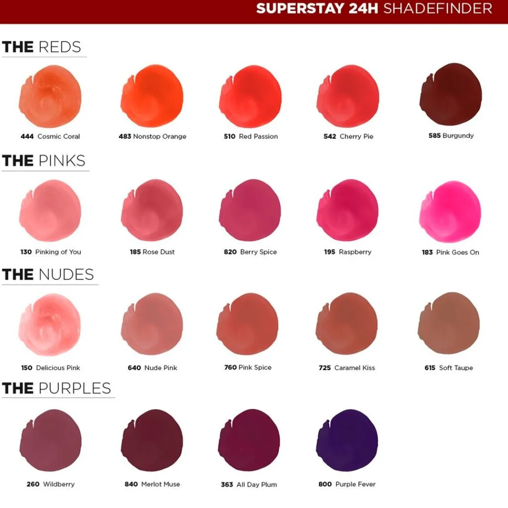 Maybelline Lipmake-Up>New York SuperStay 24H 510 Red Passion Lipstick
