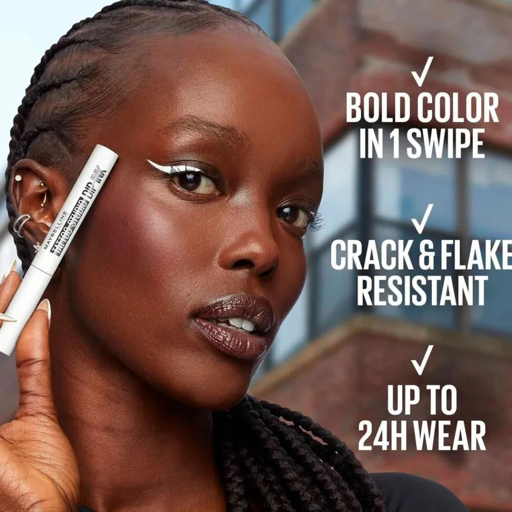 Maybelline Eyeliner>New York Tattoo Liner 104 White Canvas Dip-Ink Liquid Eyeliner