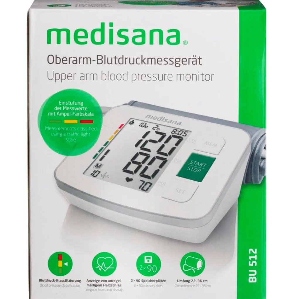 Medisana Bloeddrukmeters>BU 512 Bovenarm Bloeddrukmeter