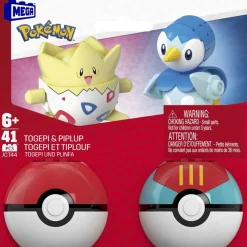 Pokemon Speelfiguren En Speelsets>Mega Pokémon Togepi & Piplup Poké Ball