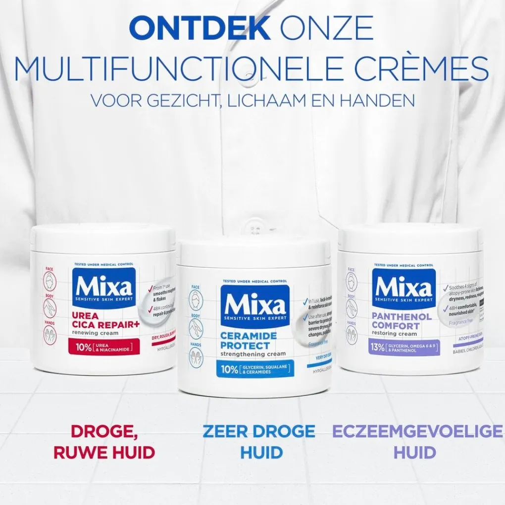 Mixa Baby Huidverzorging|Bodycremes>Panthenol Comfort Kalmerende Crème
