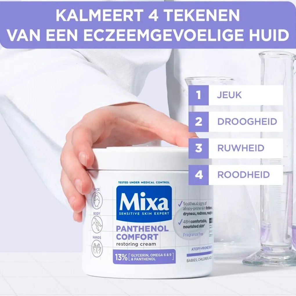 Mixa Baby Huidverzorging|Bodycremes>Panthenol Comfort Kalmerende Crème