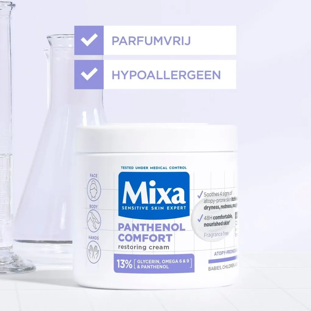 Mixa Baby Huidverzorging|Bodycremes>Panthenol Comfort Kalmerende Crème