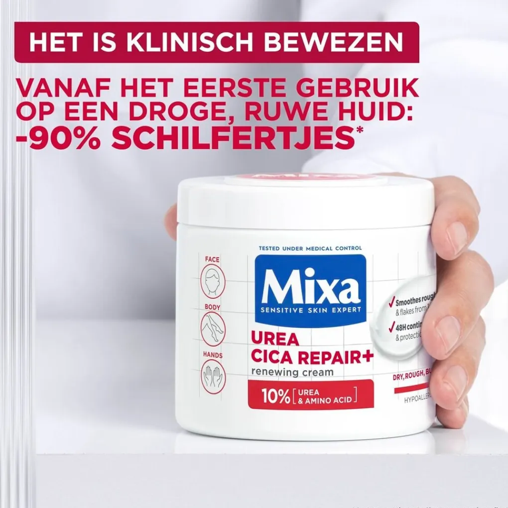 Mixa Bodycremes>Urea Cica Repair+ Herstelondersteunende Crème