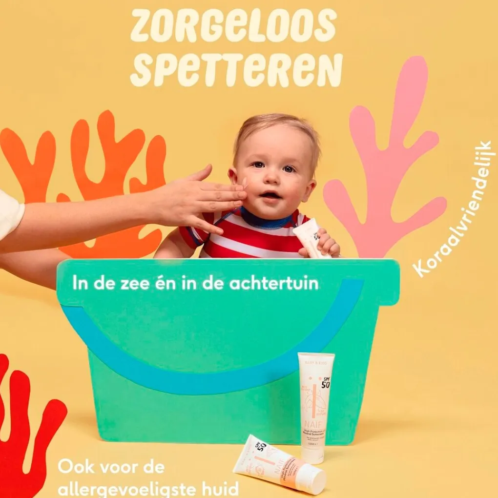 Naïf Baby Zonnebrand|Zonnebrand>Baby & Kids SPF50 Mineral Sunscreen Zonnebrandcrème