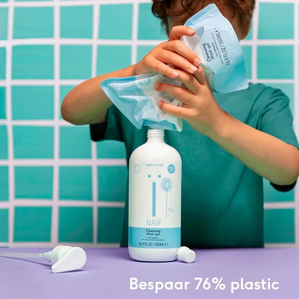 Naïf Baby Bad- En Doucheverzorging>Baby & Kids Wash Gel Navulling