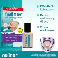 Nailner Kalknagels>Active Cover Kalknagelbehandeling en Nagellak