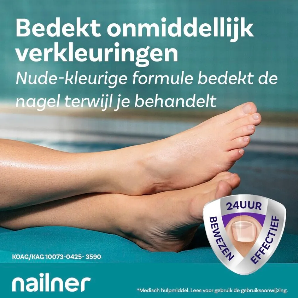 Nailner Kalknagels>Active Cover Kalknagelbehandeling en Nagellak