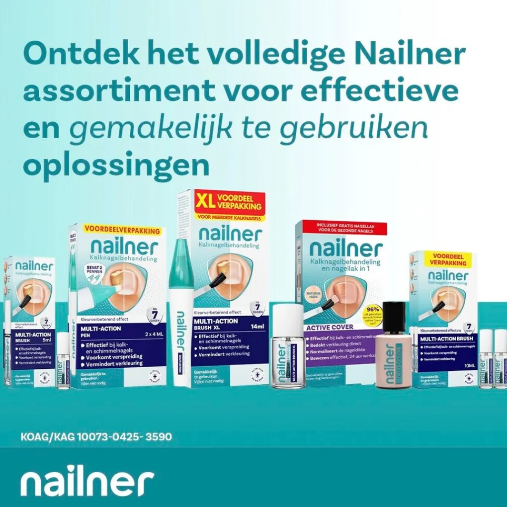Nailner Kalknagels>Active Cover Kalknagelbehandeling en Nagellak