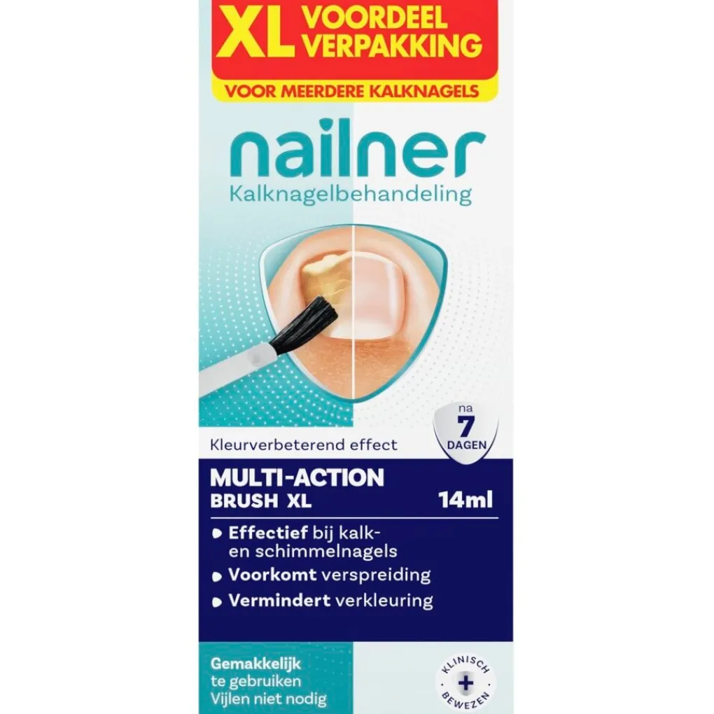 Nailner Kalknagels>2-in-1 Kalknagelkwastje