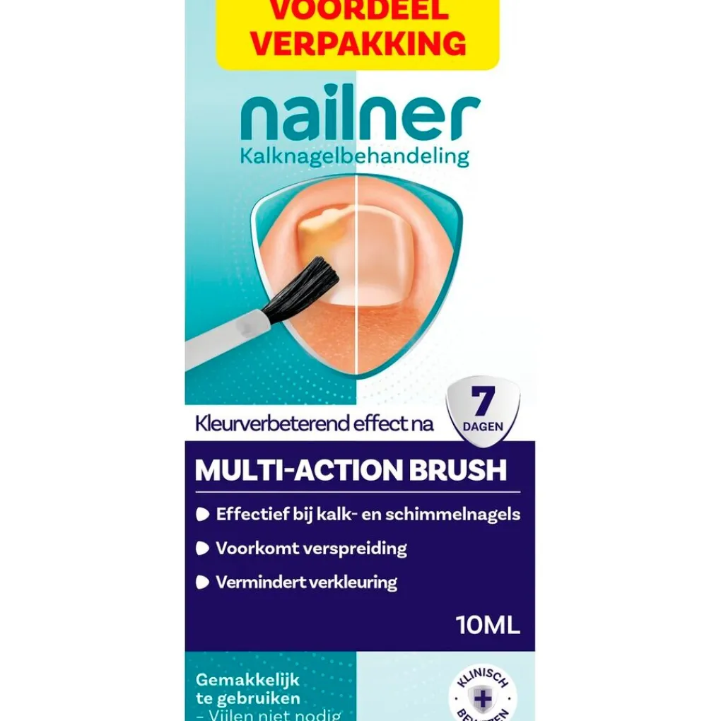 Nailner Kalknagels>Multi-Action 2-in-1 Kalknagelkwastje