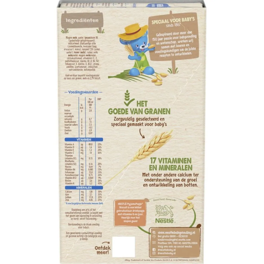 Nestle Babypap>Nestlé 6+M Biscuit Pyjamapapje