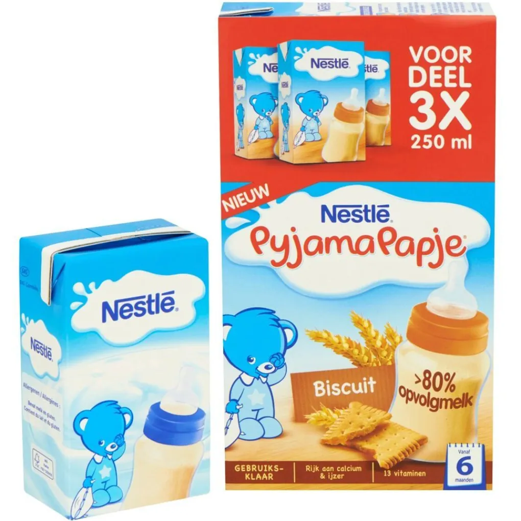 Nestle Babypap>Nestlé 6+M Biscuit Pyjamapapje