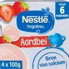 Nestle Fruithapjes|Babytussendoortjes>Nestlé Yogolino 6+M Aardbei Babydessert