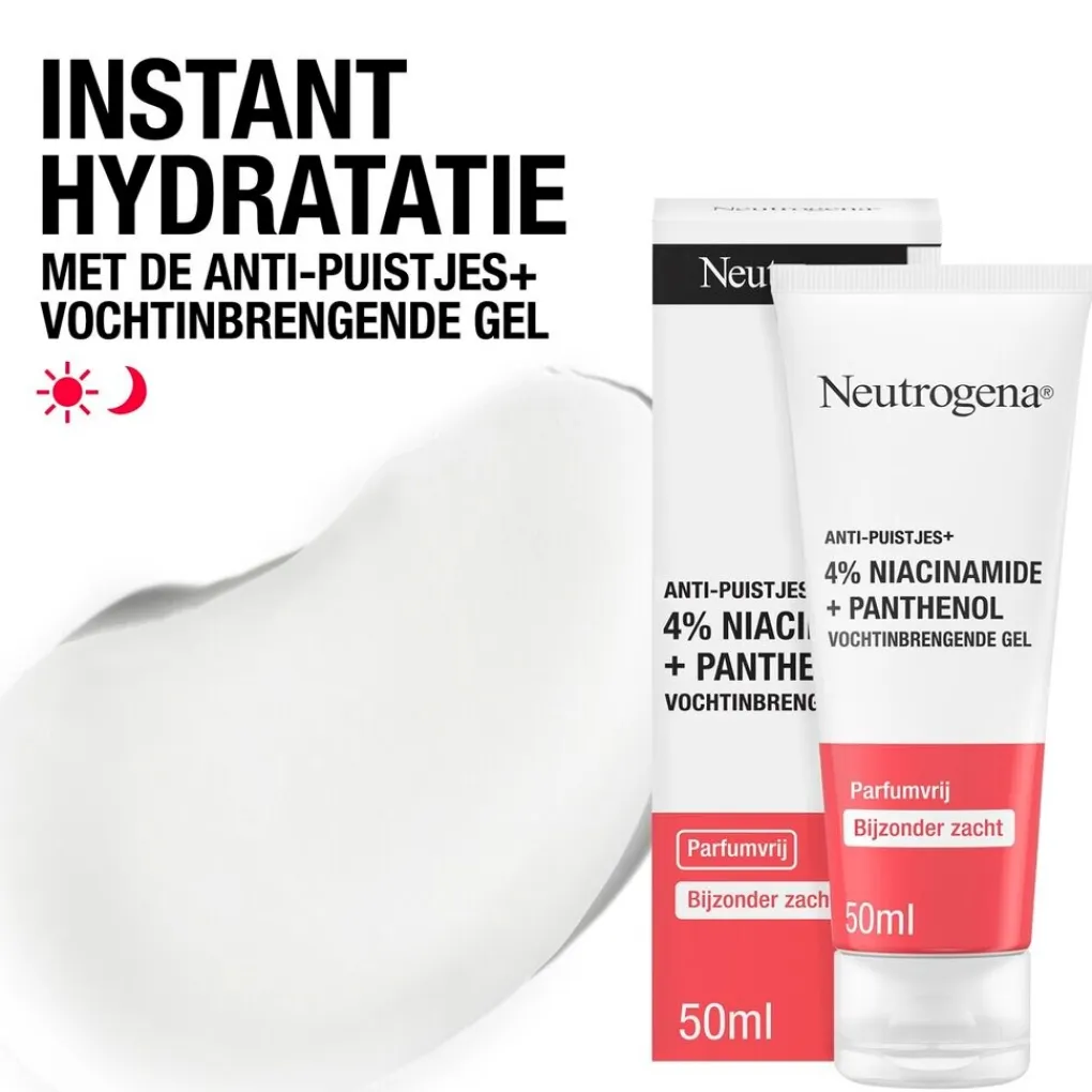 Neutrogena Dermacare|Dagcreme>Anti-Puistjes+ 4% Niacinamide + Panthenol Vochtinbrengende Gel