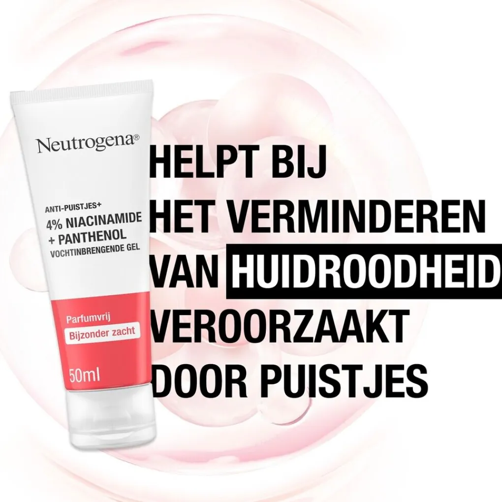 Neutrogena Dermacare|Dagcreme>Anti-Puistjes+ 4% Niacinamide + Panthenol Vochtinbrengende Gel