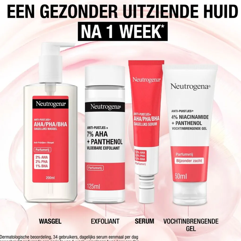 Neutrogena Dermacare|Dagcreme>Anti-Puistjes+ 4% Niacinamide + Panthenol Vochtinbrengende Gel