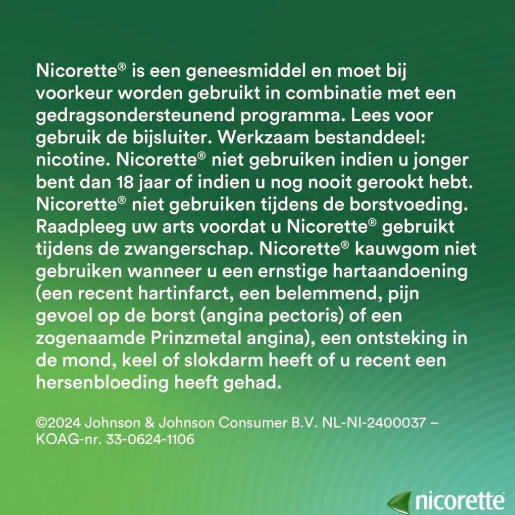 Nicorette Stoppen Met Roken>Classic 2mg Suikervrije Kauwgom