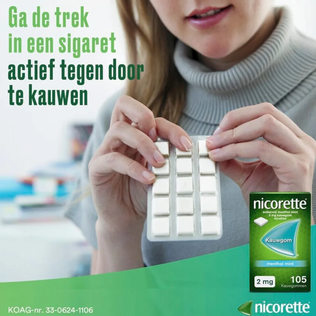Nicorette Stoppen Met Roken>Classic 2mg Suikervrije Kauwgom
