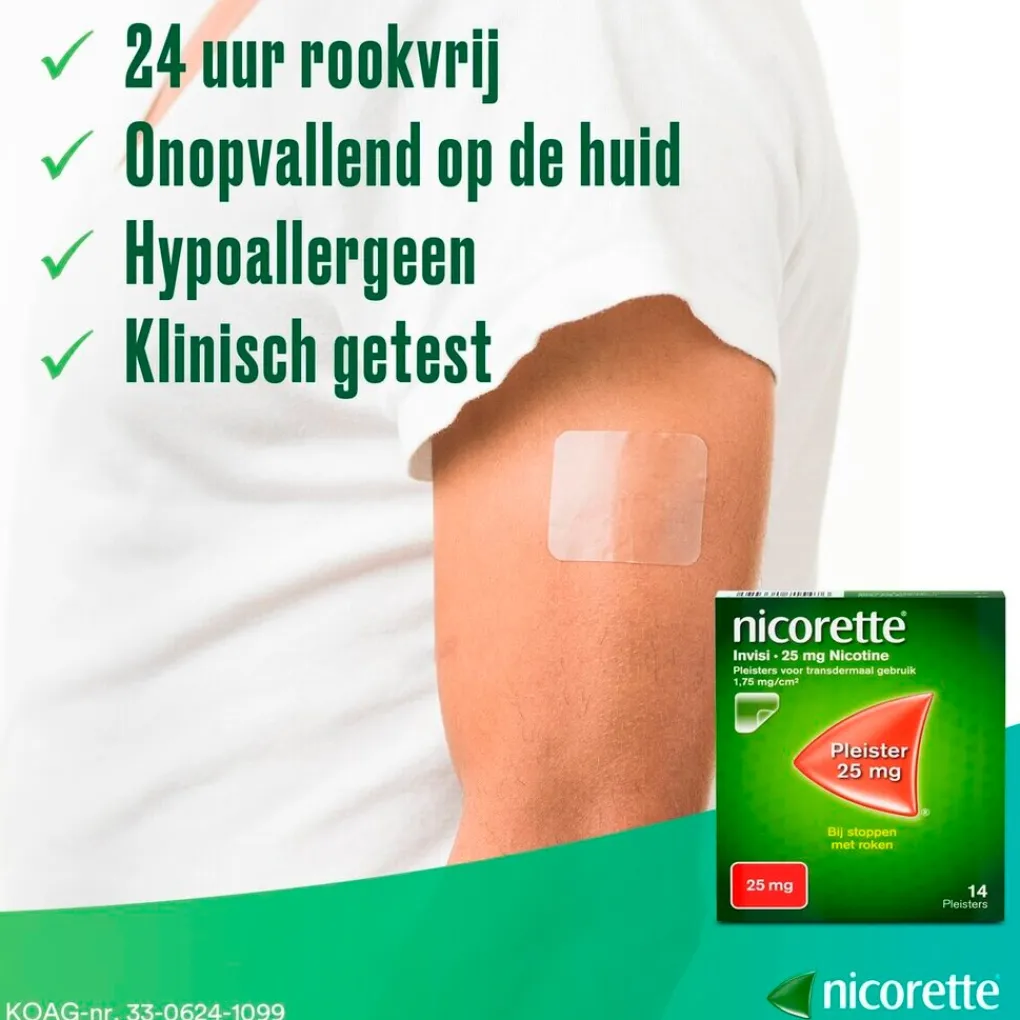 Nicorette Stoppen Met Roken>Invisi Patch 15mg Nicotinepleisters