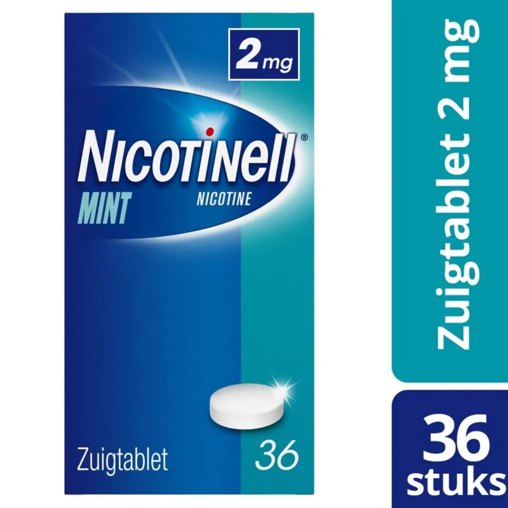 Nicotinell Stoppen Met Roken>Mint 2mg Zuigtabletten