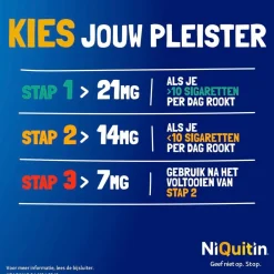 Niquitin Stoppen Met Roken>Clear Pleister Stap 3 - 7 mg - Nicotinepleister