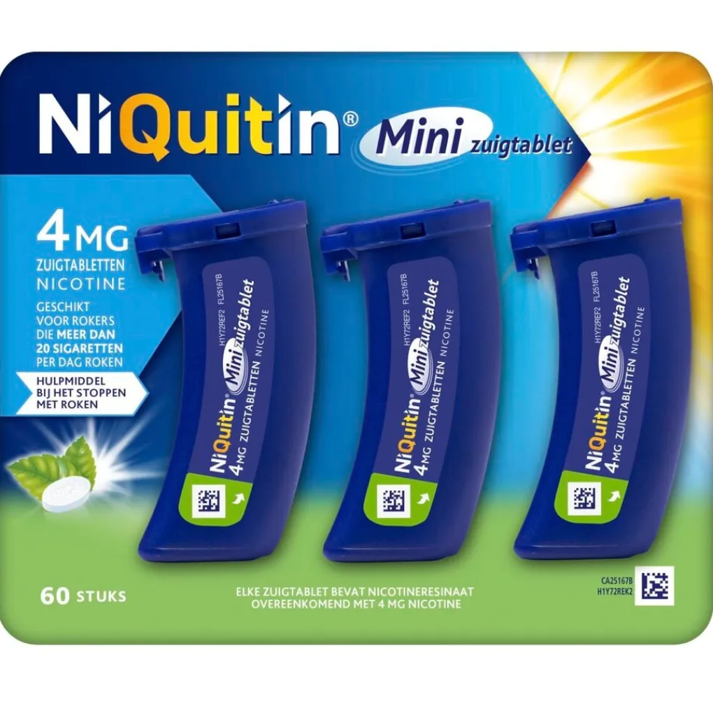 Niquitin Stoppen Met Roken>4mg Minizuigtabletten