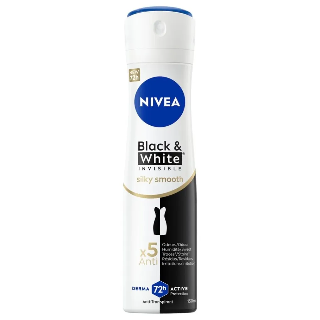 Nivea Deospray>Black & White Invisible Silky Smooth Antitranspirant Spray