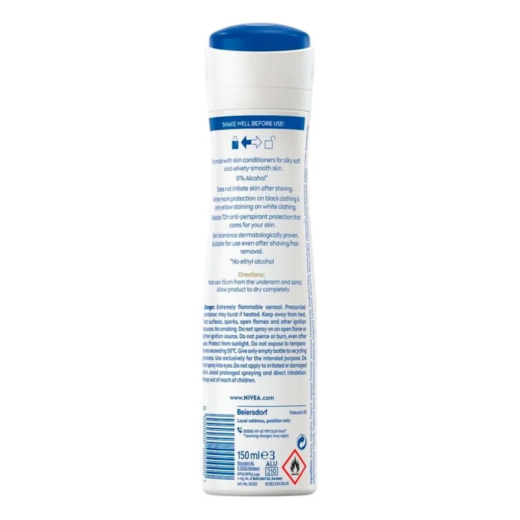 Nivea Deospray>Black & White Invisible Silky Smooth Antitranspirant Spray