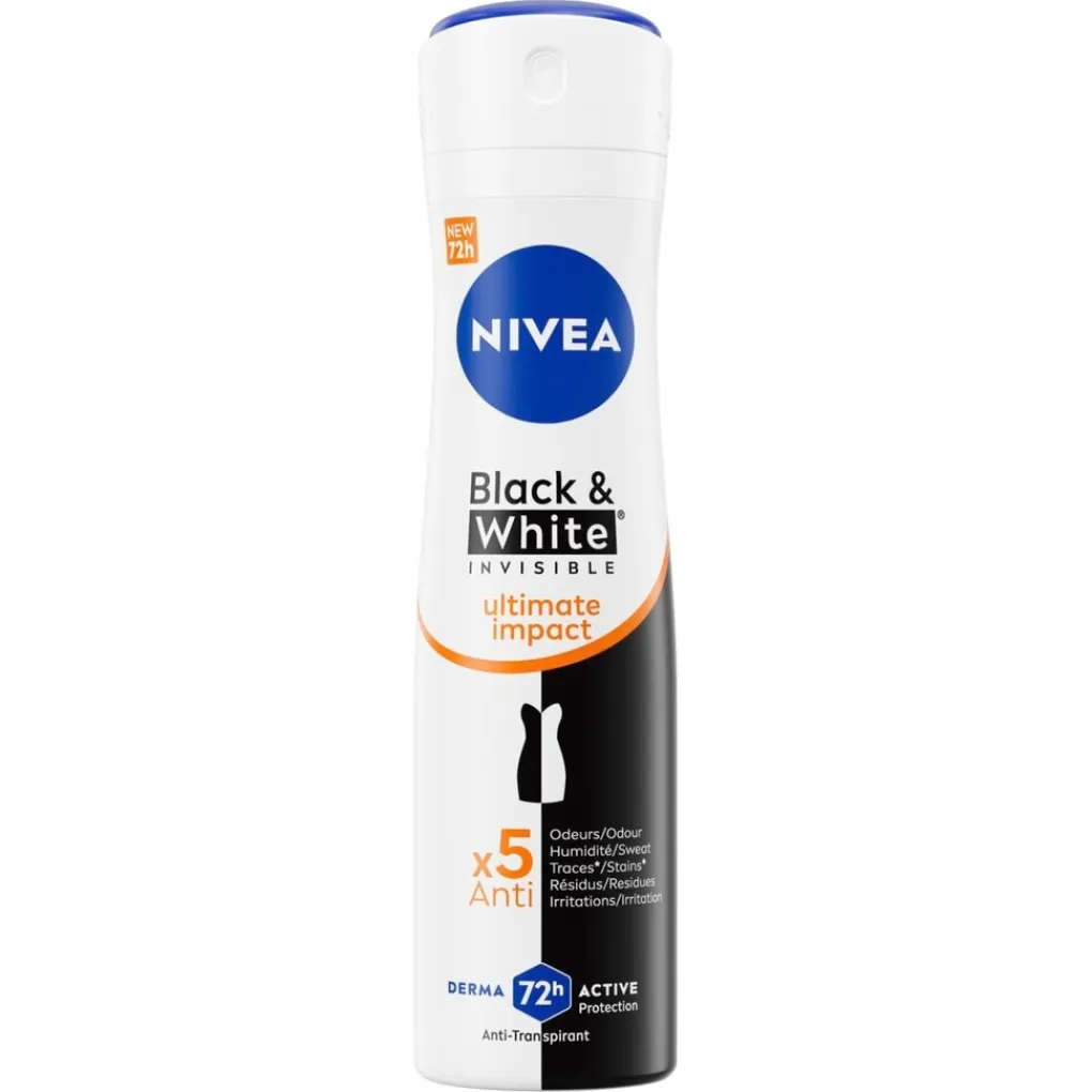 Nivea Deospray>Black & White Invisible Ultimate Impact Antitranspirant Spray