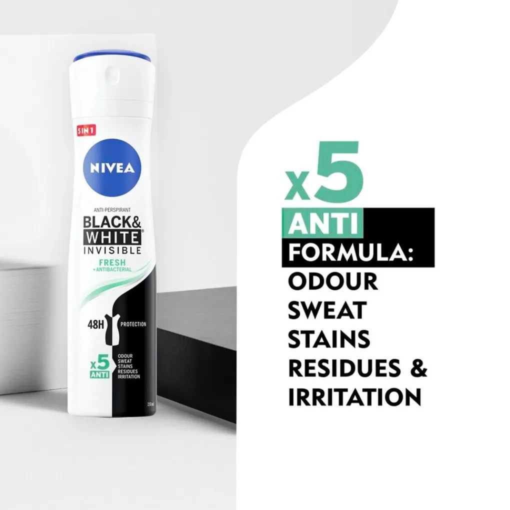 Nivea Deospray>Black & White Invisible Fresh Antitranspirant Spray